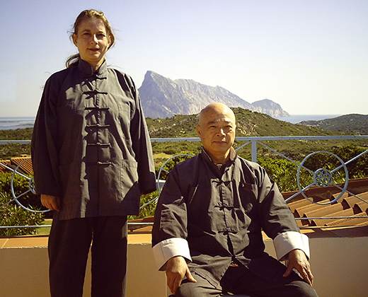 Meister Chu und Britta Ryschka auf Sardinien